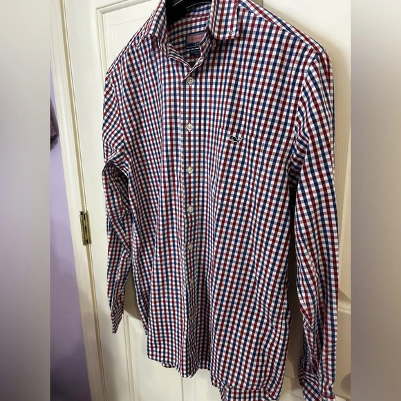Vineyard Vines Men’s Medium Multicolor Check Slim Fit Tucker Shirt - Picture 4 of 9